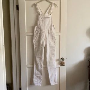 Madewell white overalls - size small